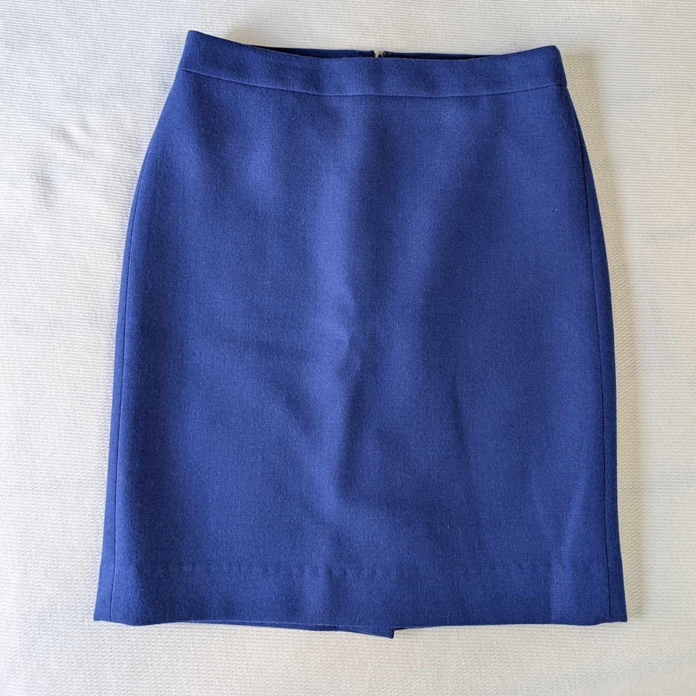 J. Crew Classic Blue Pencil Skirt